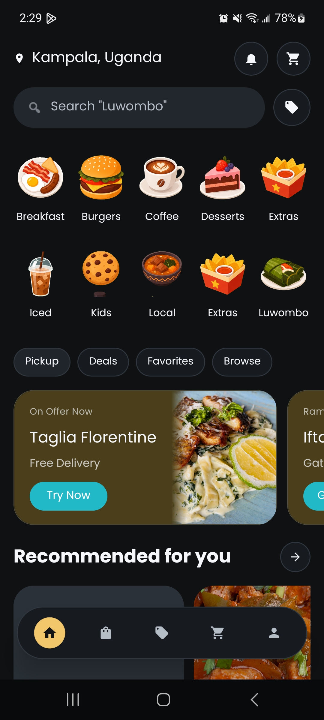 TLC App item screen